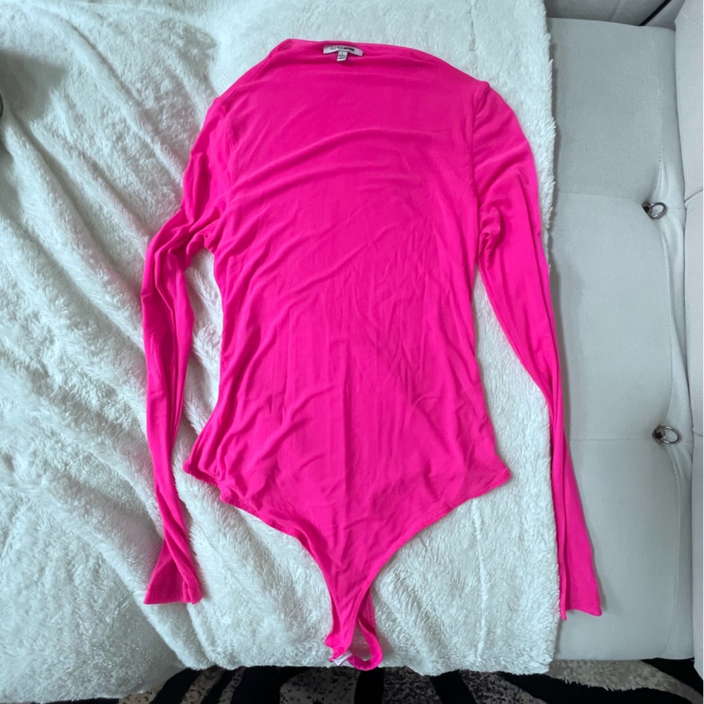 Pink sheer bodysuit